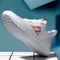 Sport Style Thick Soles White Running Shoe, Platform Shoes Men Sport Shoe