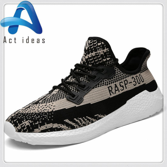 Wholesale New Style Man Sports Fly Knitting Sneakers Running Shoes
