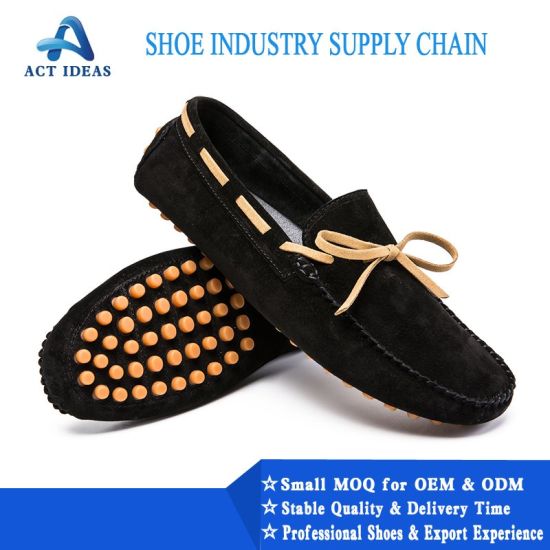 China Fujian Manufacturer OEM Fashion Men Casual Handmade Genuine Leather Men′s Shoes