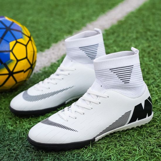 Factory Customize Cleats Football Boots High Top Soccer Boots Sneakers Football Shoes Turf Futsal Outdoor Soccer Shoes