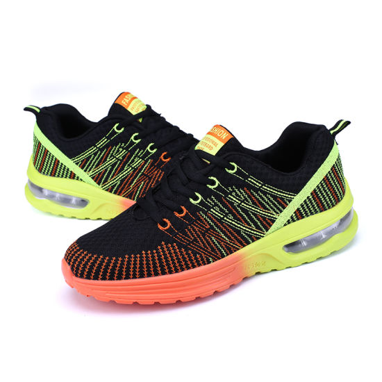 2018 Wholesale Fashion Boys & Girls Flat Knitting Casual Style Flat Sports Shoes