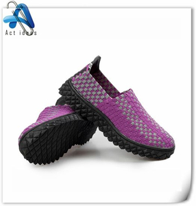 Wholesale Personalized Colorful Woven Knitting Shoes