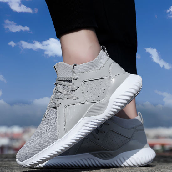 Men Running Shoes Athletic Sports Knitting Shoes Outdoor Black Sneakers Mens Trainers Sneakers 2019