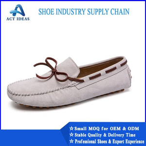 Factory Wholesale High Quality Casual Leather Driving Flat Loafer Shoes for Men