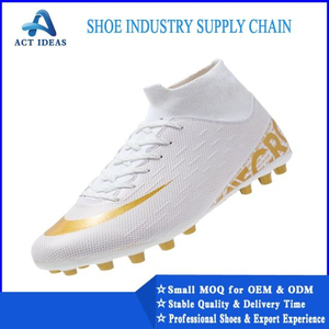 2019 Latest Fashion Popular Custom Made Men′s Soccer Shoes Fujian Design